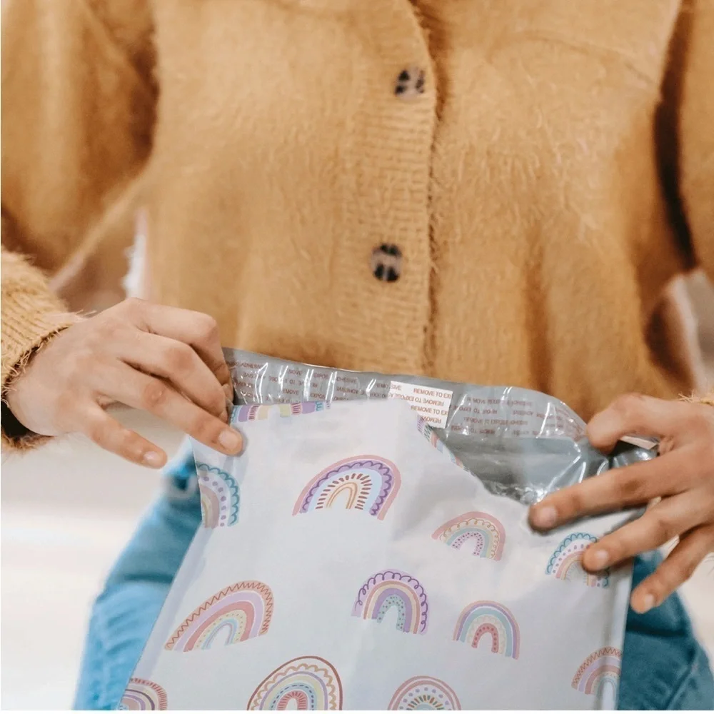 20 (10” x 13”) Rainbow Poly Mailers Poly Bags BRAND NEW